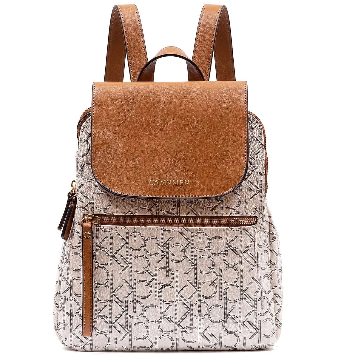 CALVIN KLEIN Vanilla – Caramel – Brown Women Backpack - image 1