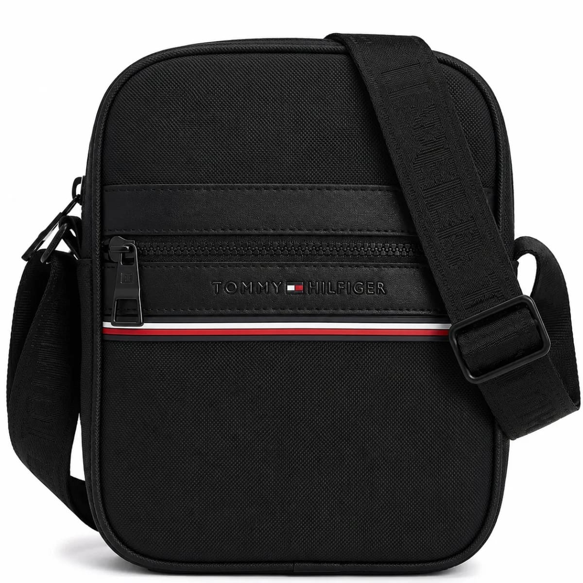 Tommy Hilfiger Black Crossbody Bag with Monogram Panel - image 1