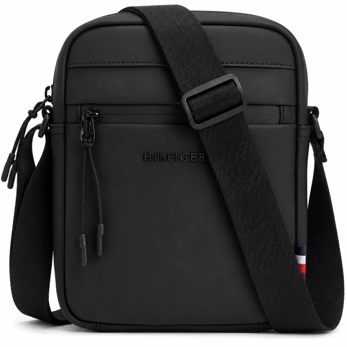 Tommy Hilfiger Men’s Black Smooth Crossbody Bag - image 1