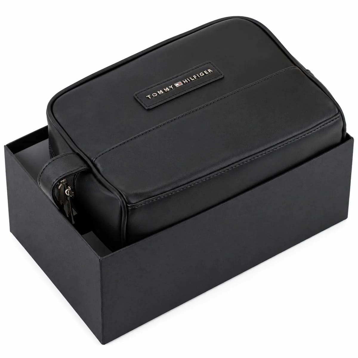 Tommy Hilfiger Gift Box Leather Mens Clutch Black Bag - image 1