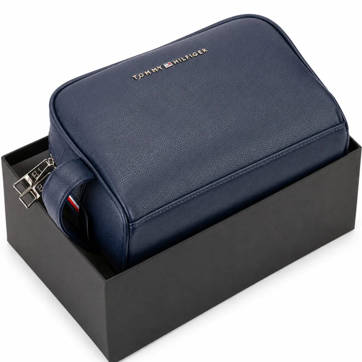 Tommy Hilfiger Blue Leather Mens Clutch Bag Gift Box - image 1