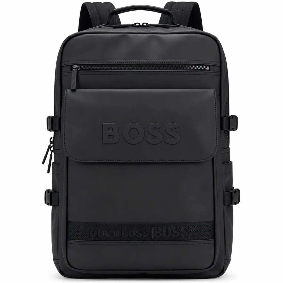 BOSS Black Convertible Travel and Laptop Backpack with Side Compression Buckles - image 1