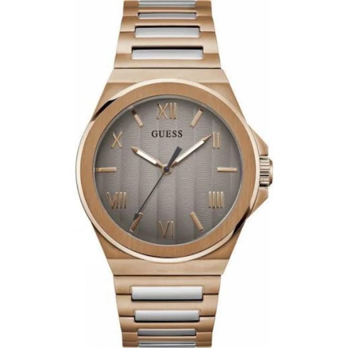 GUESS Vinyl Men's Rose Gold Grey Watch GW0789G3 - image 1