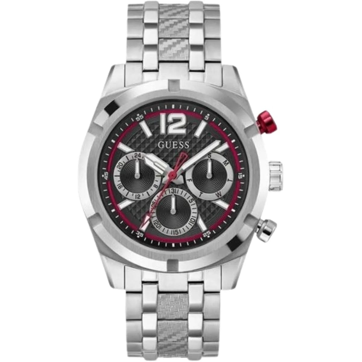 GUESS Resistance Men's Silver Black Watch GW0714G1 - image 1