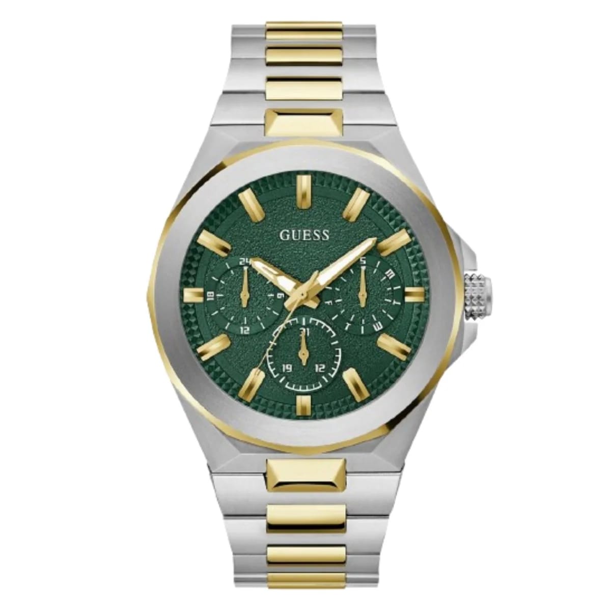 GUESS Dashboard Men's Two-Tone Green Watch GW0798G3 - image 1