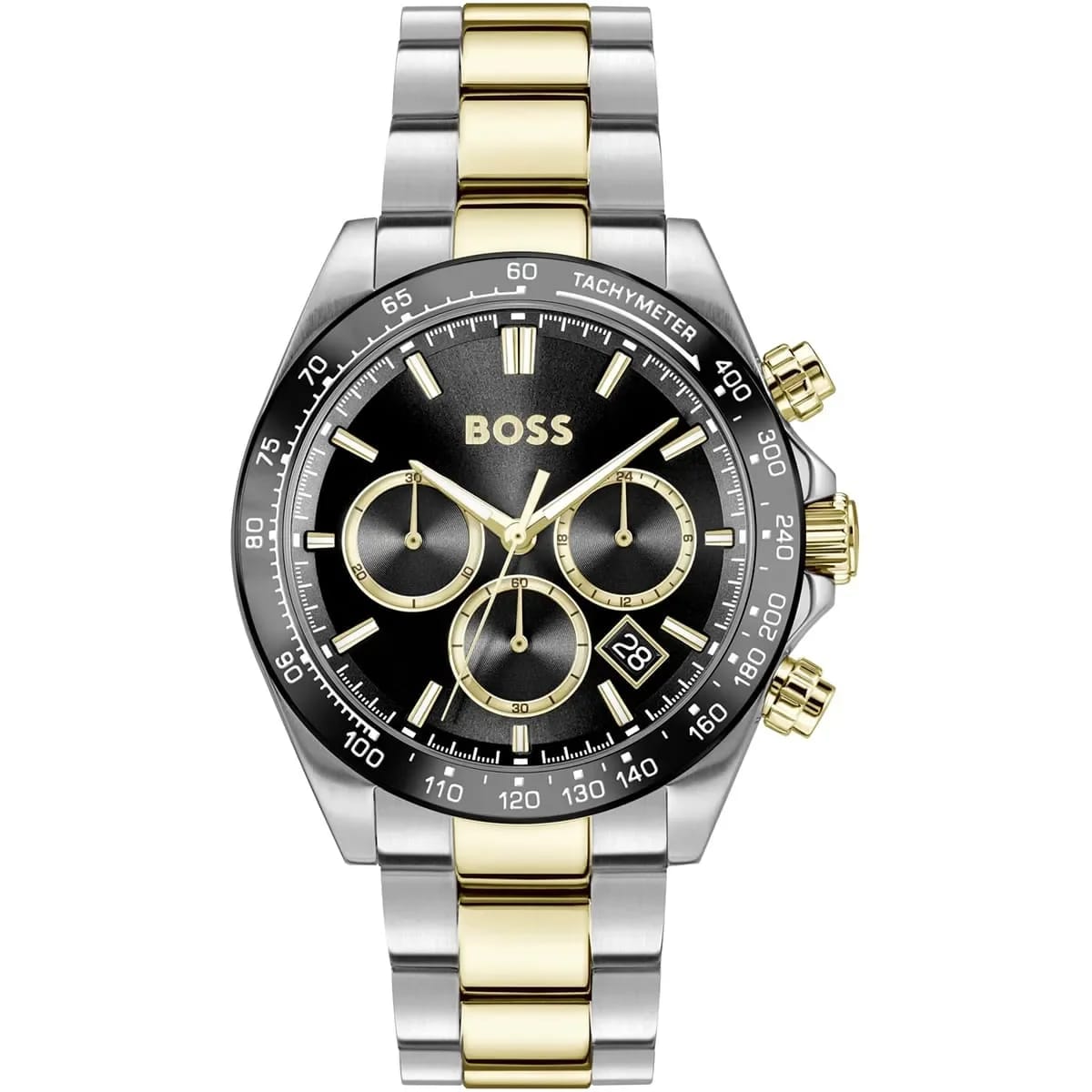 Hugo Boss Watch For Men Two-Tone Strap Black Dial 1514269 - image 1