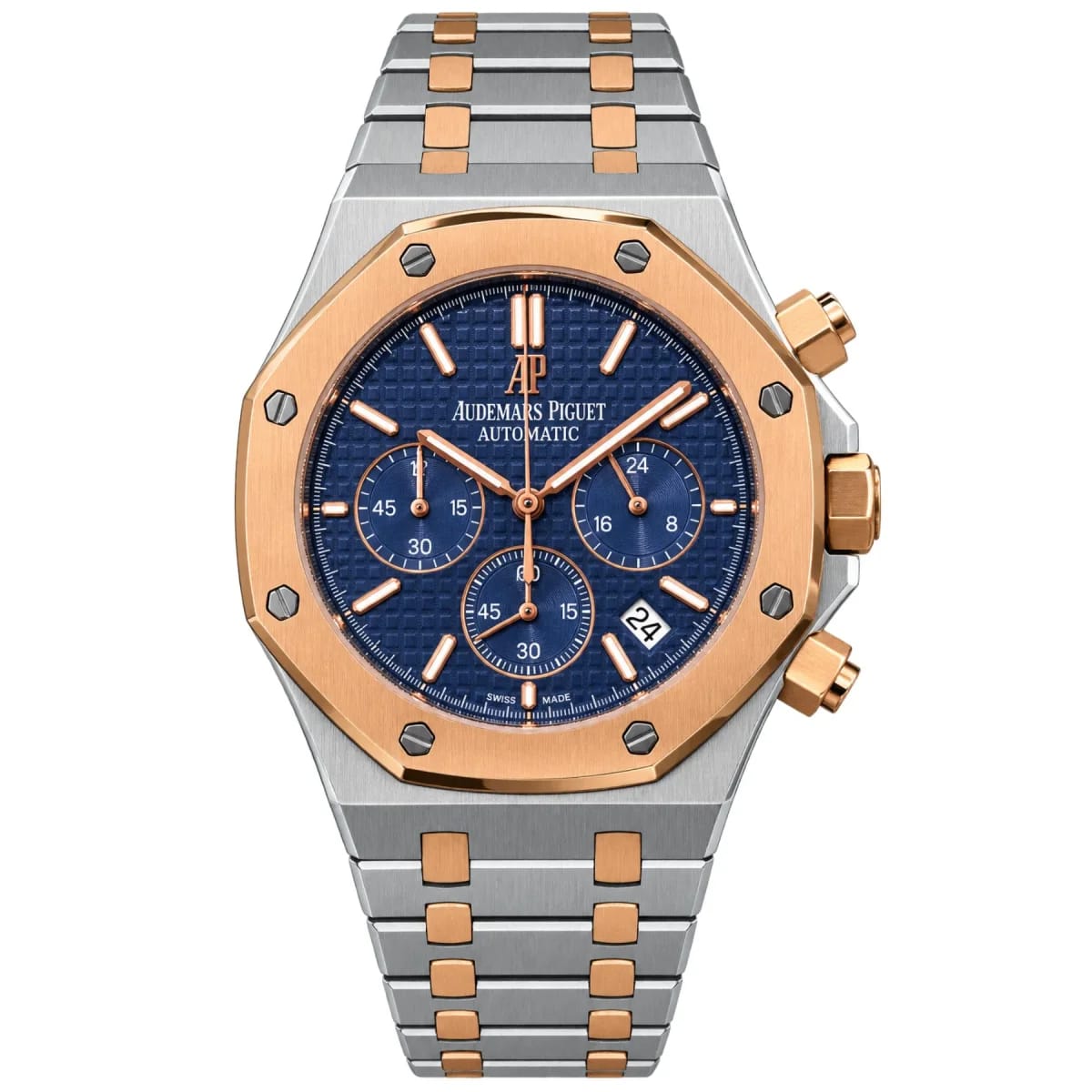 Audemars Piguet Royal Oak Chronograph Automatic Two-Tone Blue Dial Watch - image 1