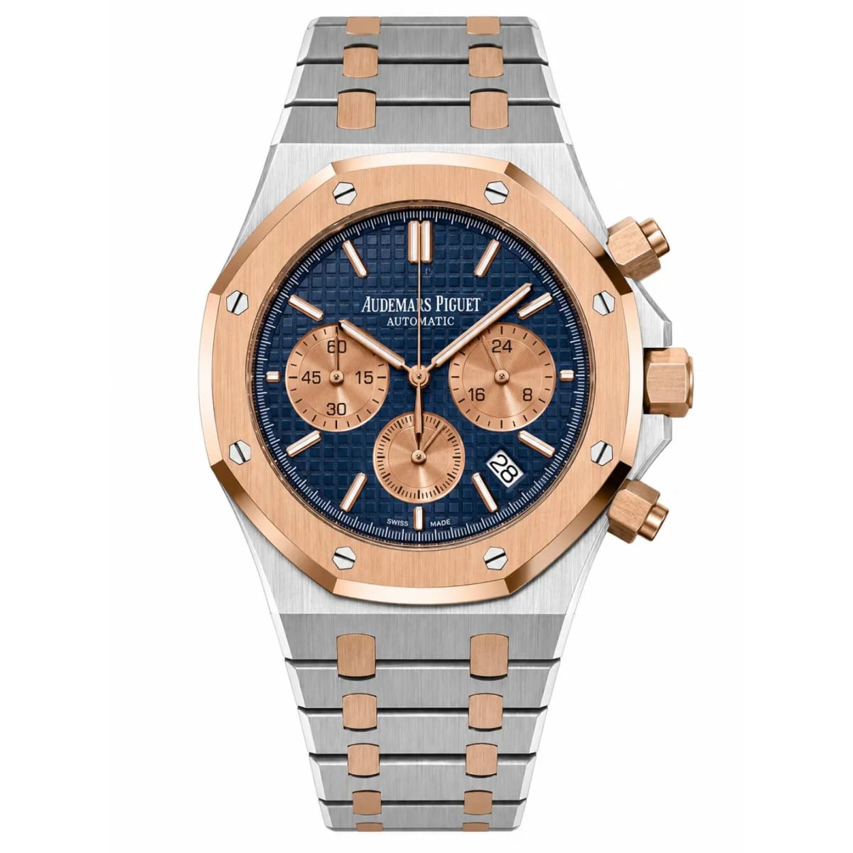 Audemars Piguet Royal Oak Chronograph Automatic Two-Tone Rose Gold & Blue Dial Watch - image 1