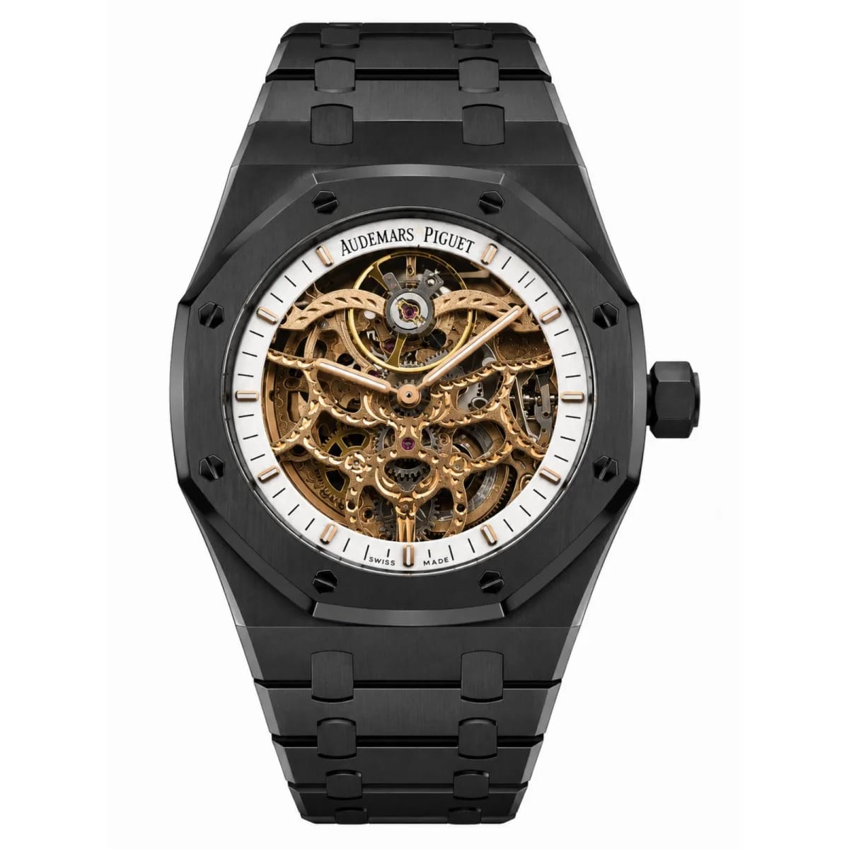 Audemars Piguet Royal Oak Skeleton Automatic Black Ceramic Gold Skeleton Dial Watch - image 1