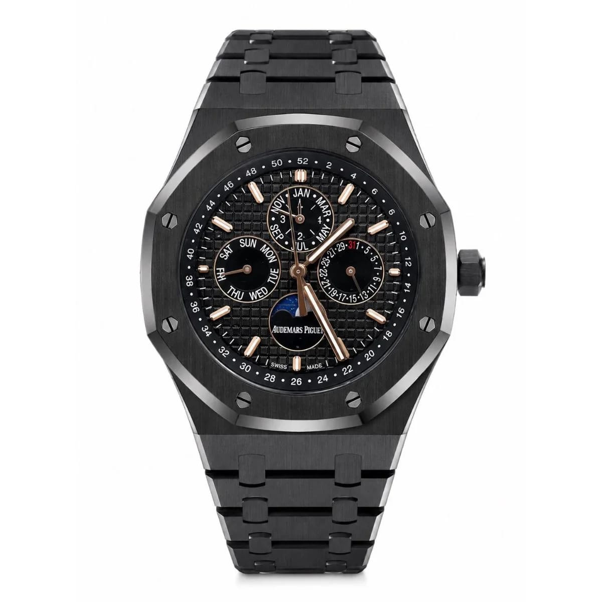 Audemars Piguet Royal Oak Perpetual Calendar Automatic Black Dial Watch - image 1