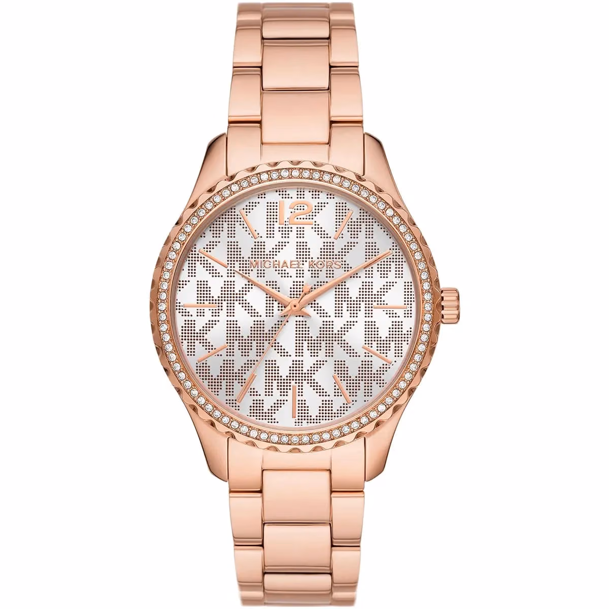 Women’s Round Rose Gold Stainless Steel Watch MK7297 - image 1