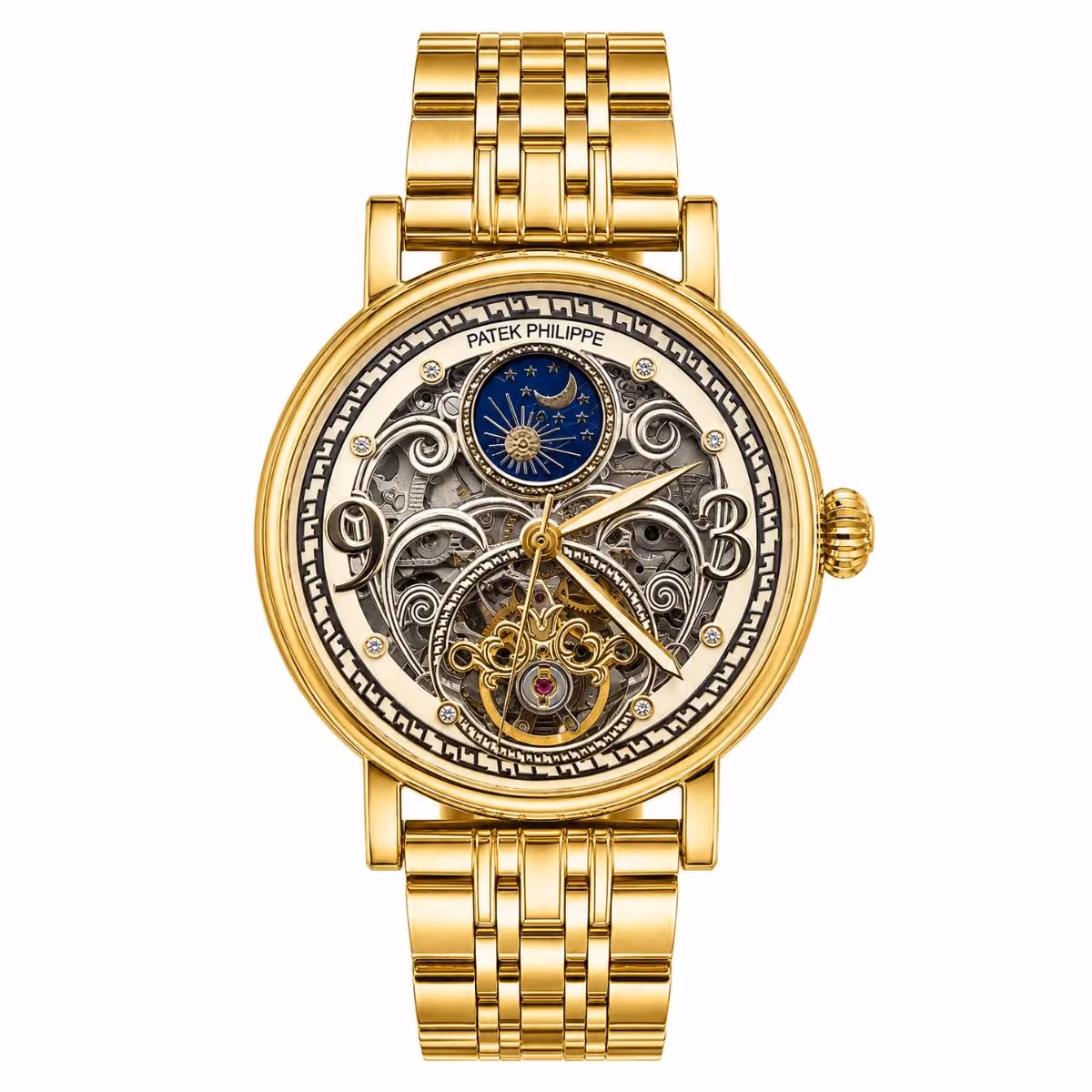 Patek Philippe Watch For Men – Gold Skeleton - image 1