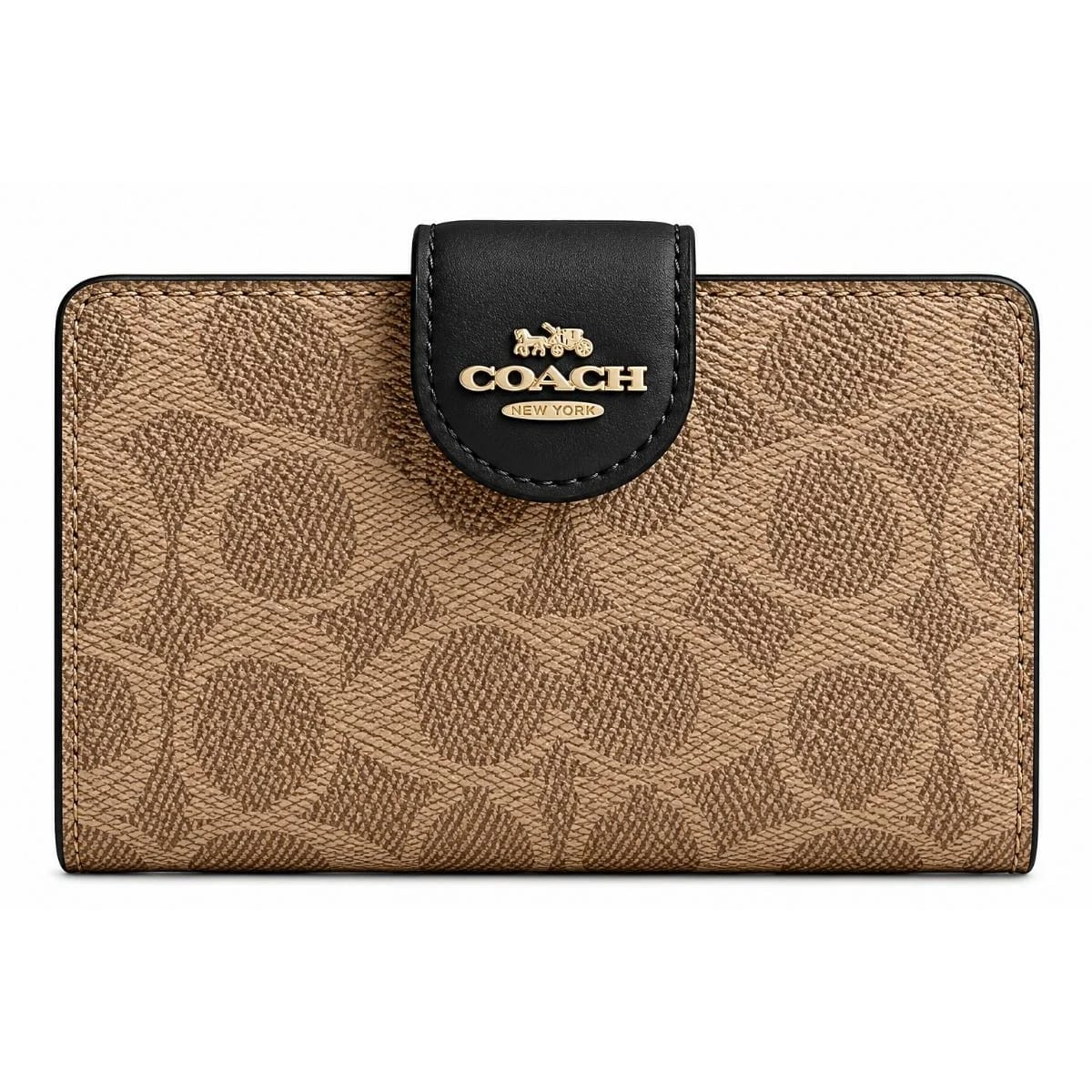 COACH Women’s Signature Canvas Floral Leaf Medium Wallet CW786 - image 1