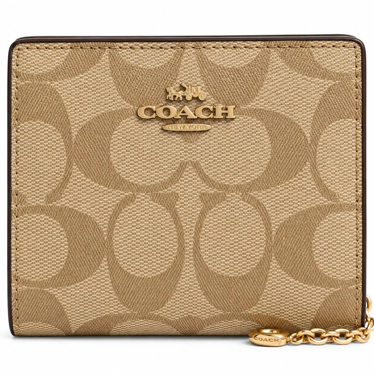 COACH Women’s Signature Snap Wallet C3309 IMS5U - image 1