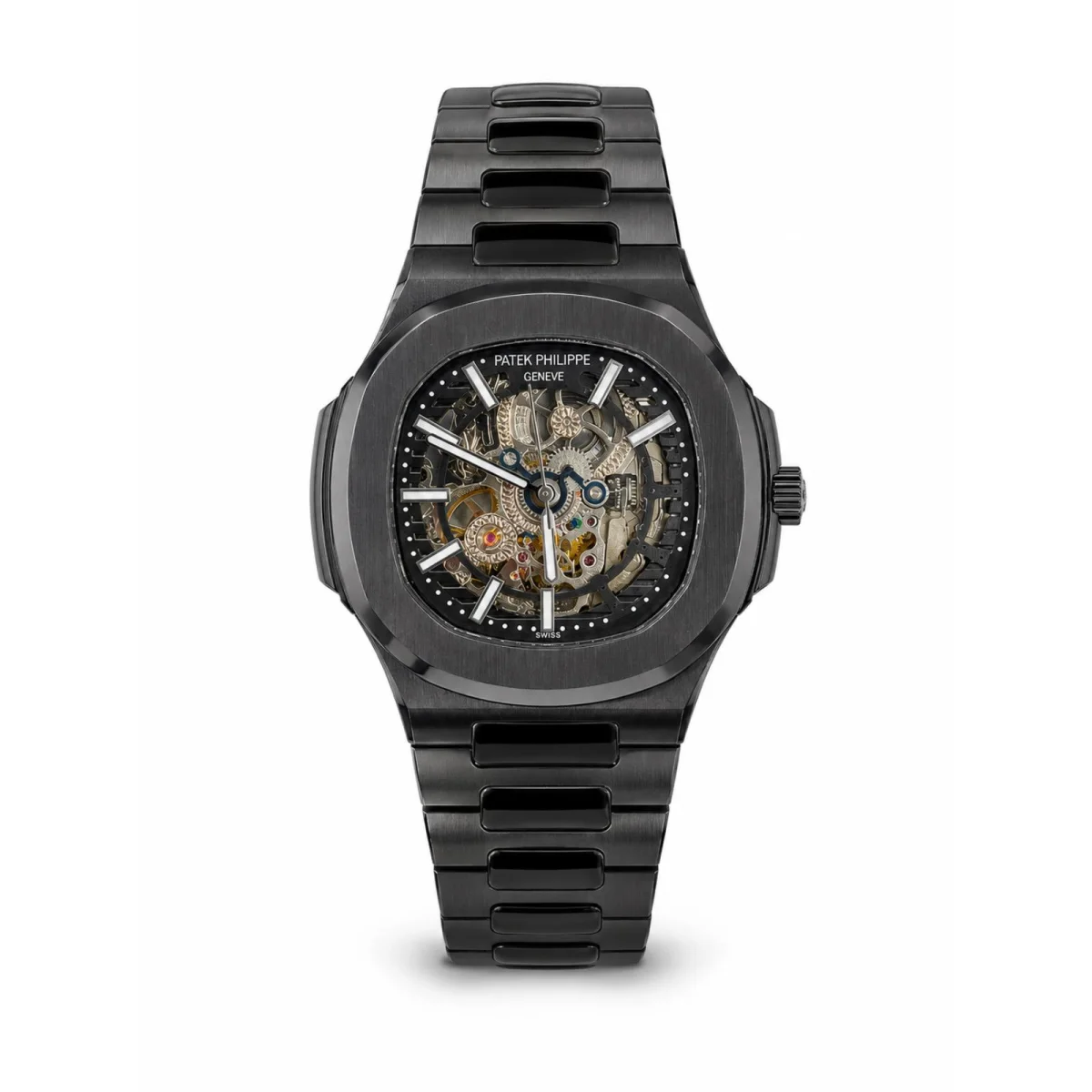 Patek Philippe Nautilus Skeleton Automatic Black Watch - image 1