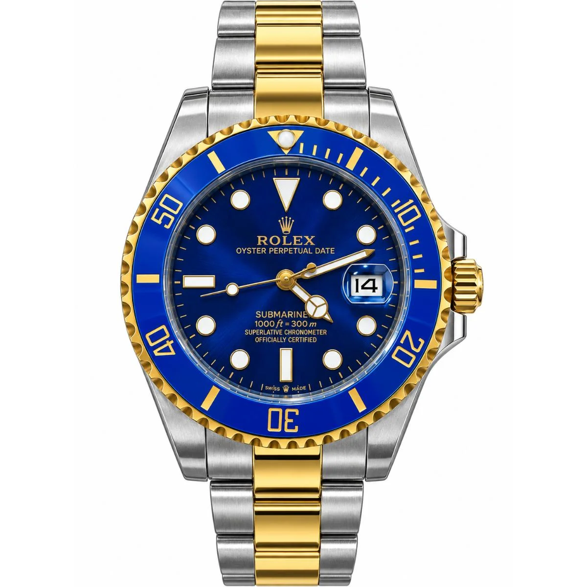 Rolex Submariner Automatic Watch For Men – Blue Dial & Silver Bracelet - image 1