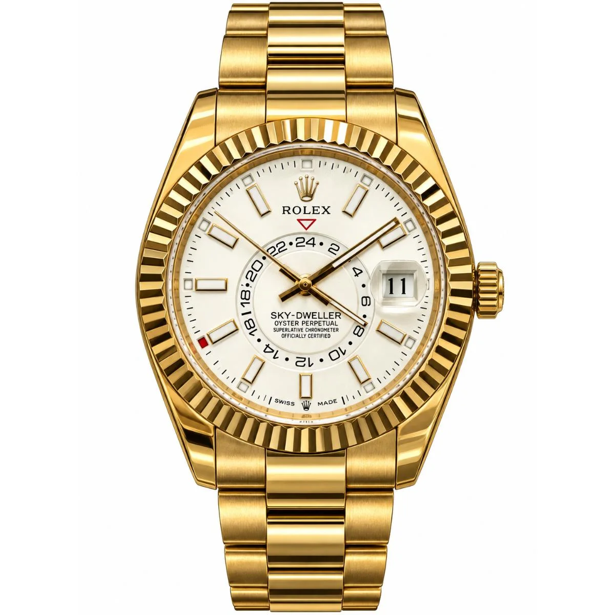 Rolex Sky-Dweller 42mm Automatic Watch For Men – White Dial - image 1