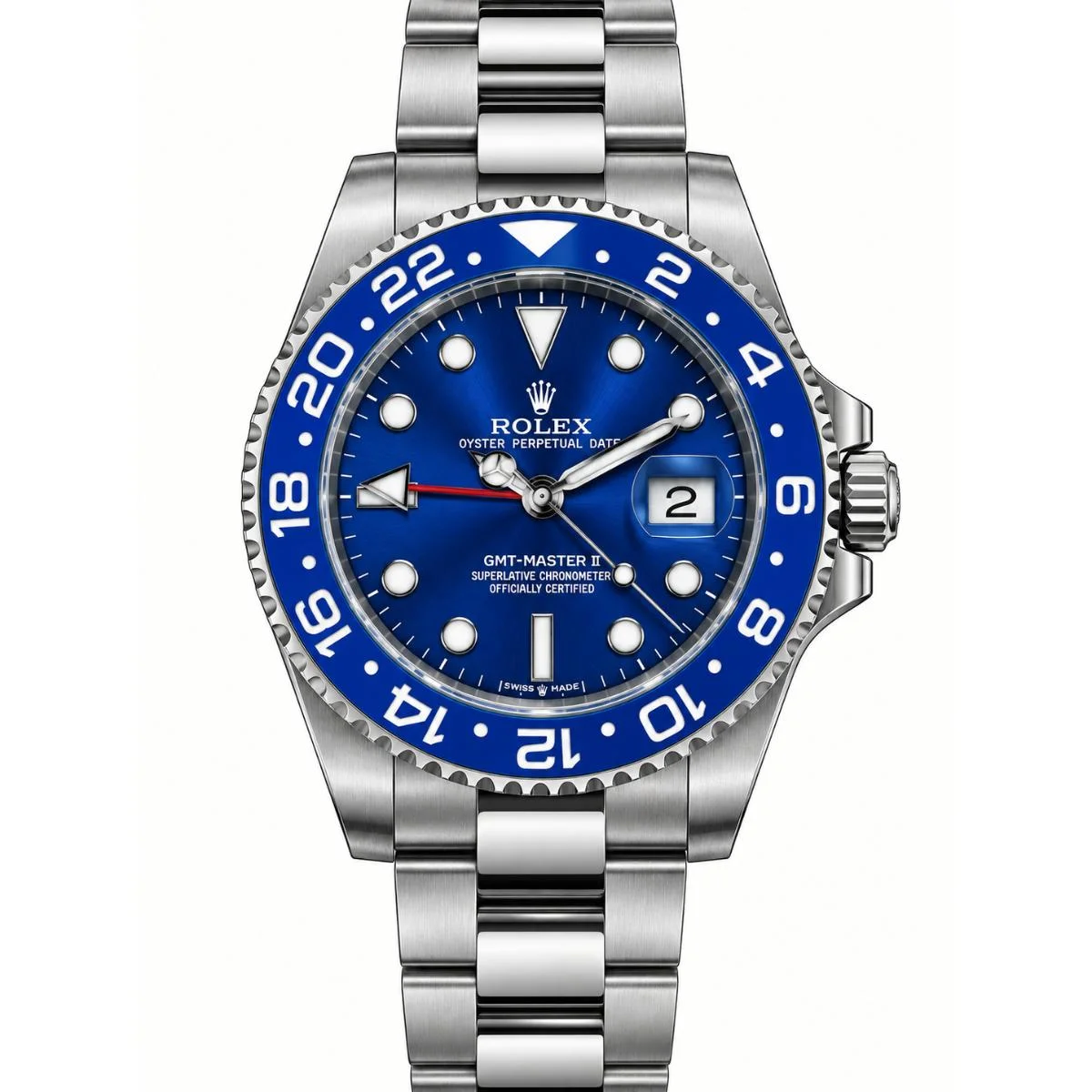 Rolex GMT-Master 40mm Automatic Blue Dial Watch For Men - image 1