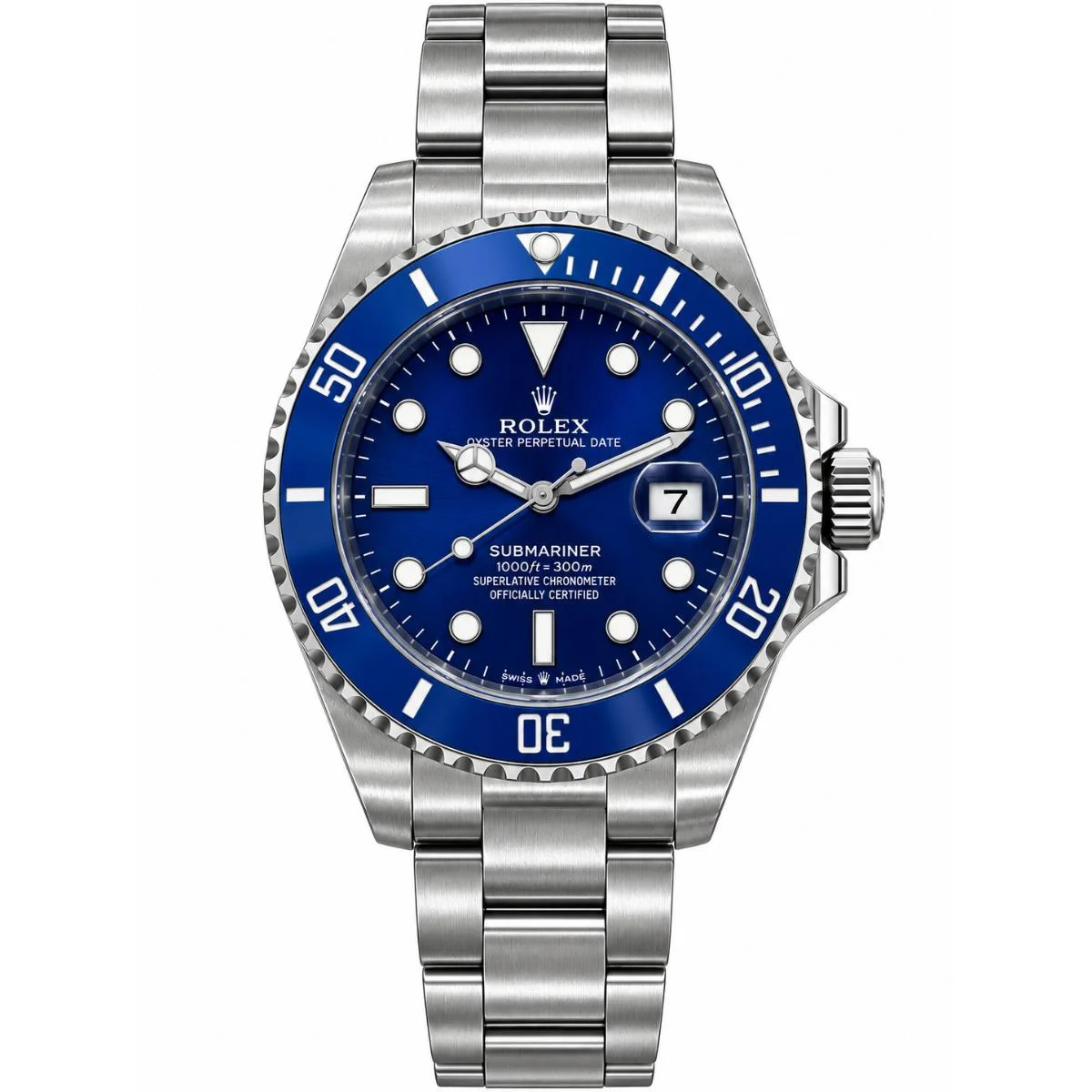 Rolex Oyster Perpetual Submariner Automatic Blue Dial Watch For Men - image 1