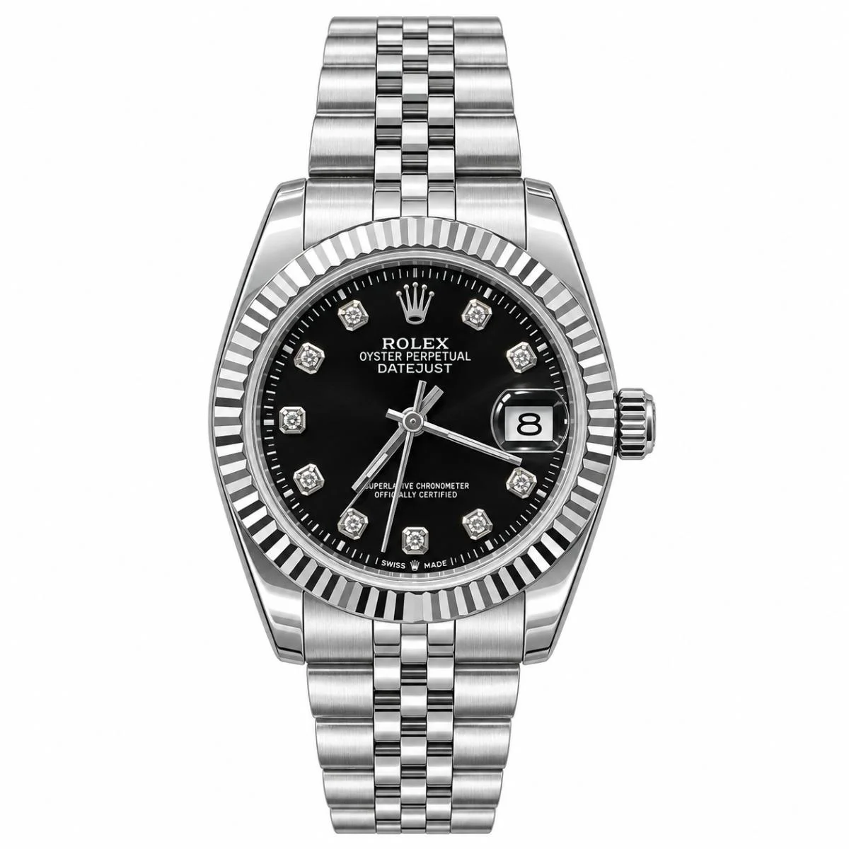 Rolex Datejust 31mm Black Stone Dial Watch For Women - image 1