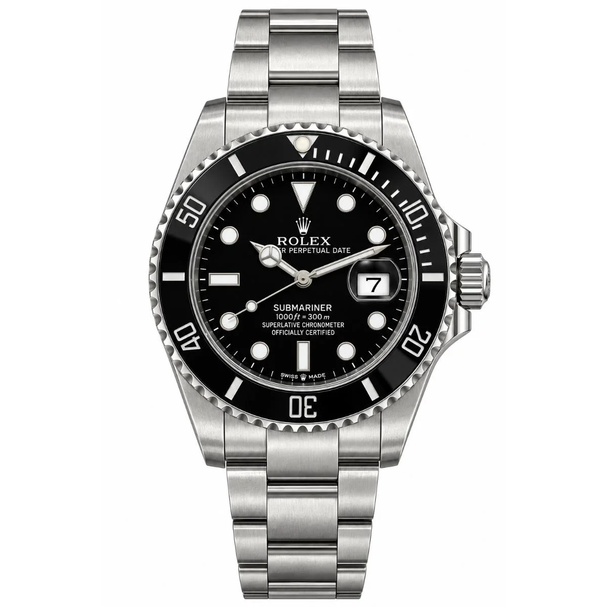 Rolex Oyster Perpetual Submariner Automatic Black Dial Watch For Men - image 1