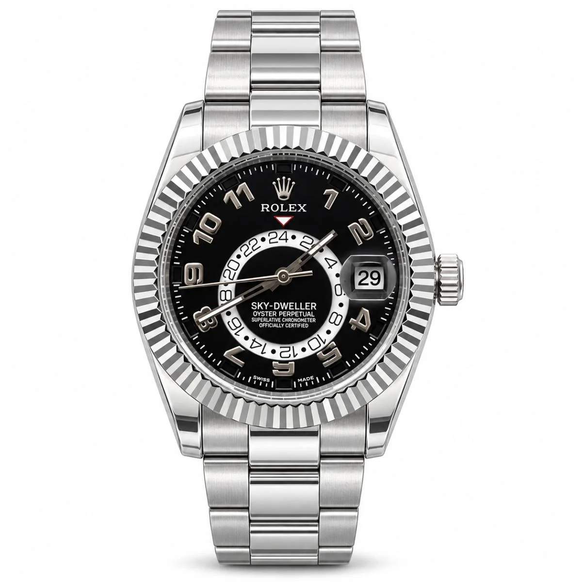 Rolex Sky-Dweller 42 Black Dial Watch For Men - image 1