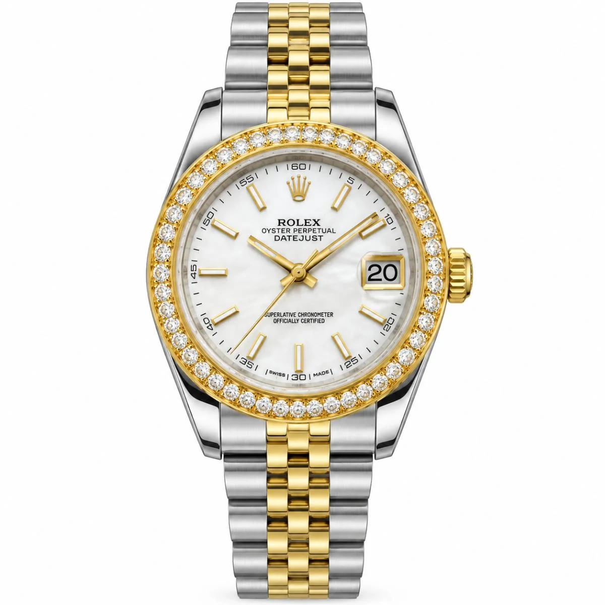 Rolex Datejust 36 Two-Tone White Dial Watch For Women - image 1