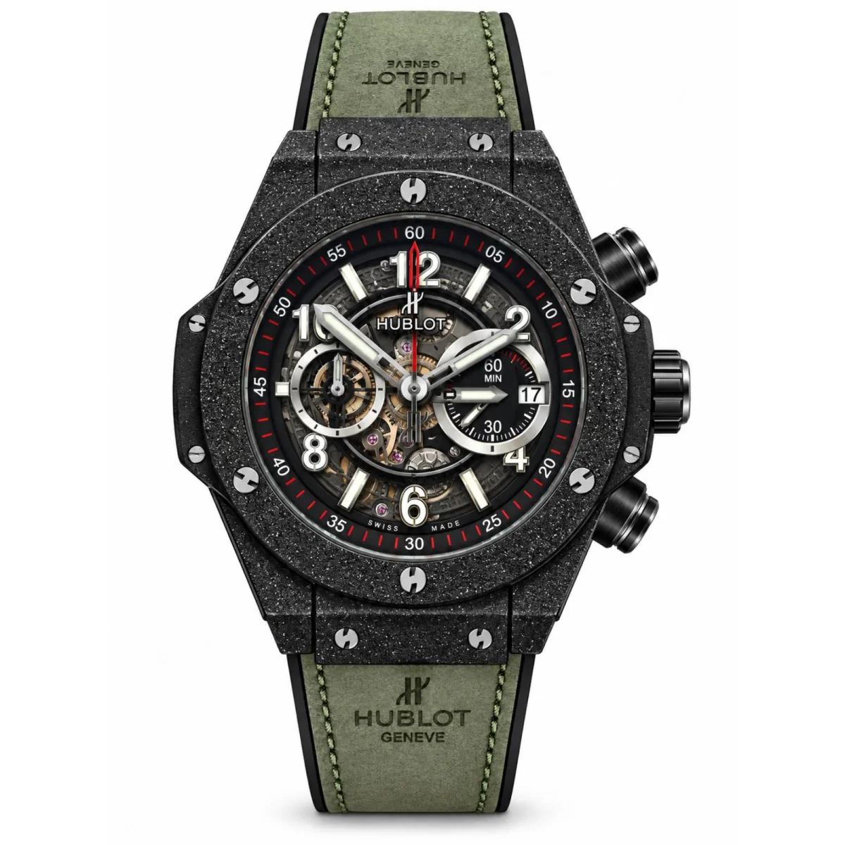 Hublot Big Bang Unico Skeleton Chronograph Black & Green Men’s Watch - image 1