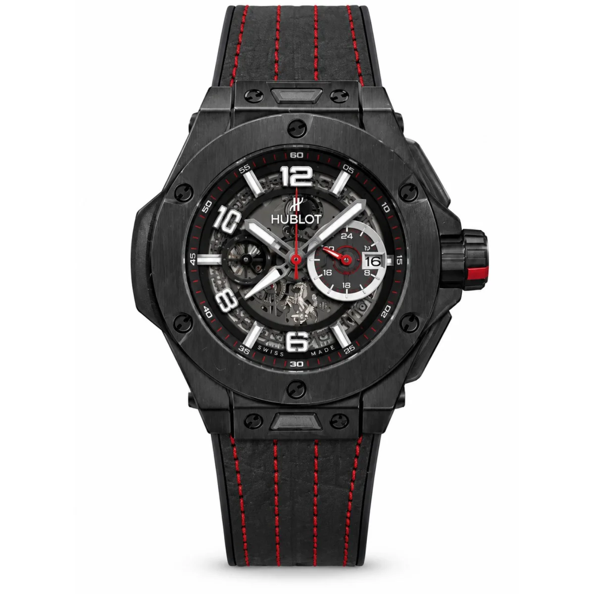 Hublot Big Bang Unico Skeleton Black Chronograph Red Edition Watch - image 1